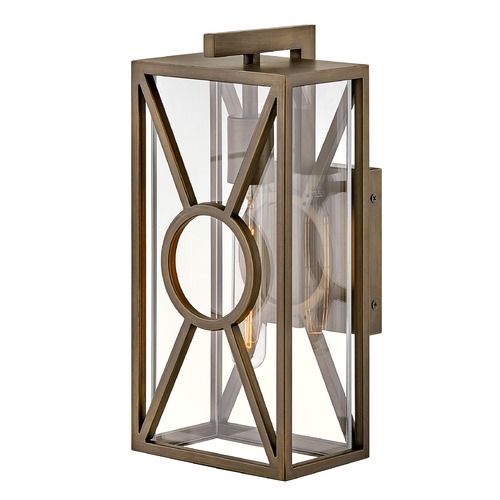 Hinkley Brixton 14-Inch Burnished Bronze Outdoor Wall Light by Hinkley Lighting 18370BU