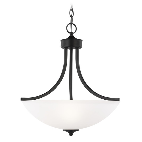 Generation Lighting Geary 18.63-Inch LED Pendant in Midnight Black by Generation Lighting 6616503EN3-112