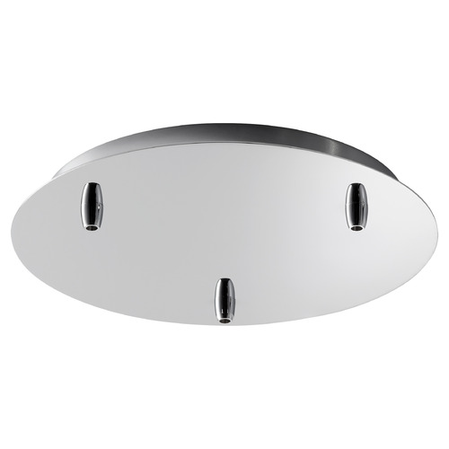 13-Inch 3-Light Multi-Port Canopy in Chrome by Oxygen Lighting