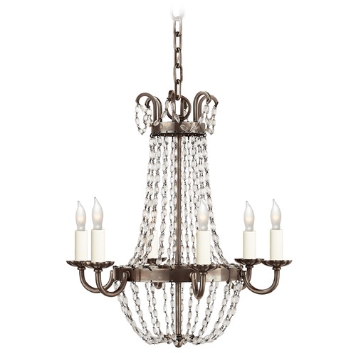 E.F. Chapman Paris Flea Market Chandelier in Silver by Visual Comfort Signature