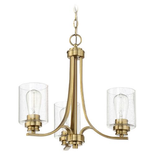 Craftmade Lighting Bolden Satin Brass Mini-Chandelier by Craftmade Lighting 50523-SB