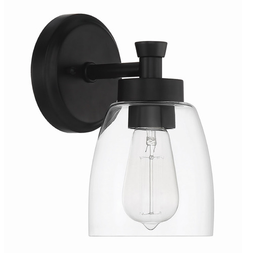 Henning Flat Black Sconce by Craftmade Lighting