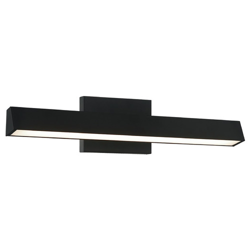 Matteo Lighting Matteo Lighting Isosceles Matte Black LED Bathroom Light W64918MB