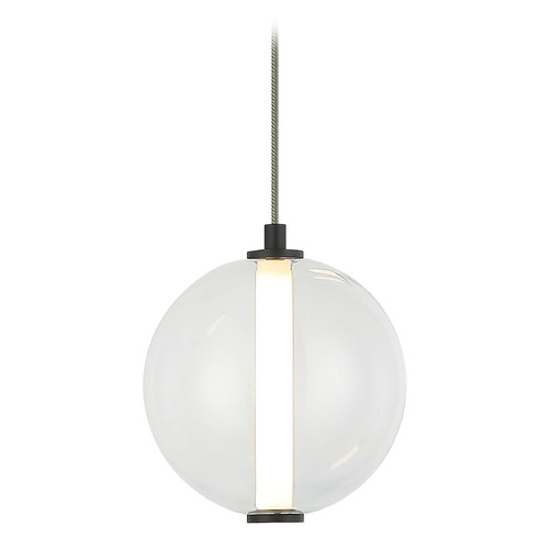 Matteo Lighting Belange Matte Black LED Mini Pendant by Matteo Lighting C69601MBCL