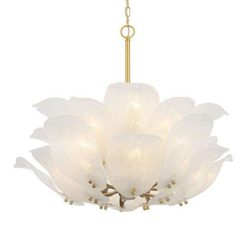 Orchid 10-Light Pendant in Legacy Brass by Metropolitan Lighting