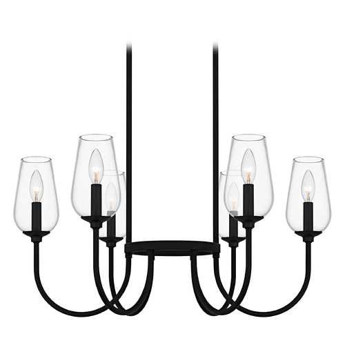 Quoizel Lighting Quoizel Lighting Viscount Matte Black Chandelier VSC5028MBK