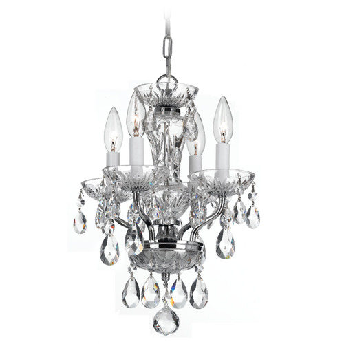 Crystorama Lighting Traditional Crystal Polished Chrome Crystal Chandelier