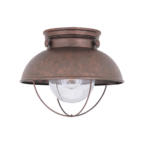 Generation Lighting Sebring Outdoor Flush Mount in Copper by Generation Lighting 8869-44