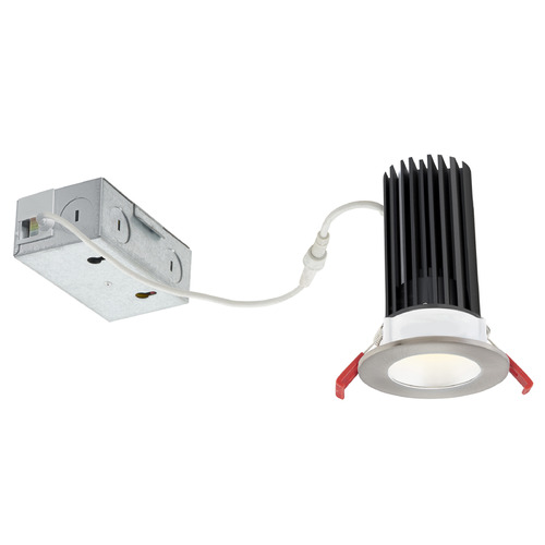 5CCT 2'' LED Canless 15W Smooth Nickel Recessed Light 24Deg by Recesso