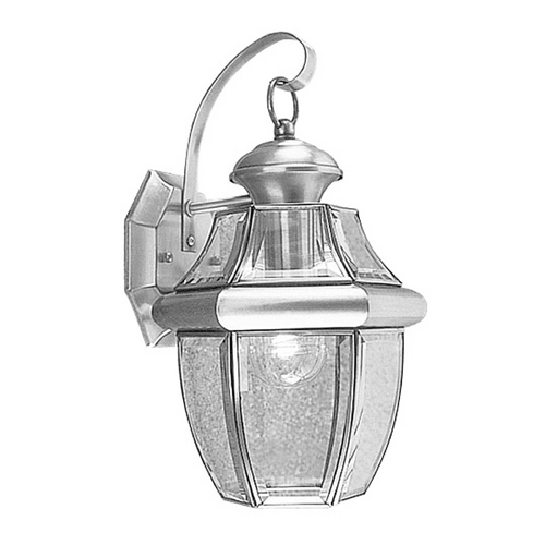 Livex Lighting Livex Lighting Monterey Brushed Nickel Outdoor Wall Light 2151-91