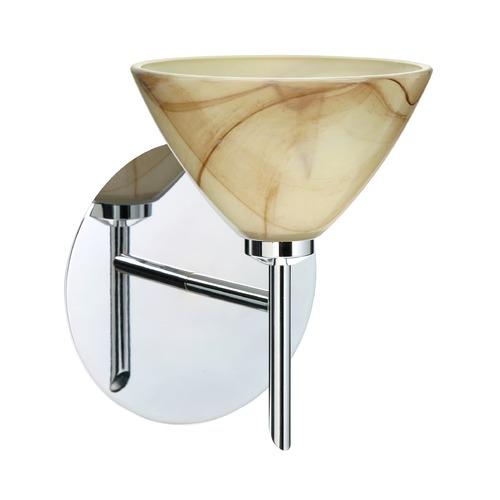 Besa Lighting Domi Chrome LED Sconce