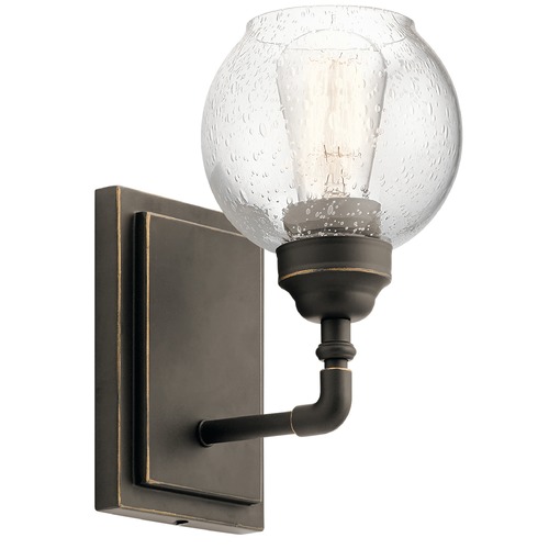 Kichler Lighting Seeded Glass Sconce Bronze by Kichler Lighting 45590OZ