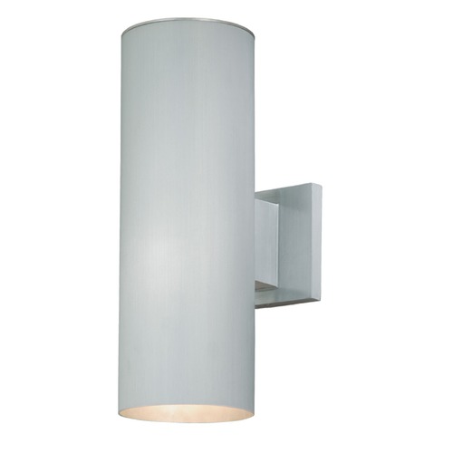 Vaxcel Lighting Chiasso Satin Aluminum Outdoor Wall Light by Vaxcel Lighting CO-OWB052SL