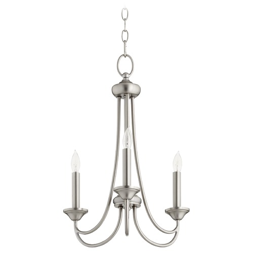 Brooks Satin Nickel Chandelier by Quorum Lighting
