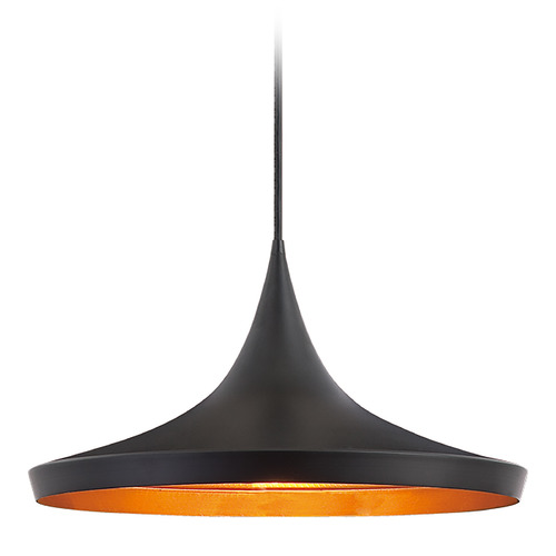 Ramos 14-Inch Pendant in Black by Eurofase Lighting