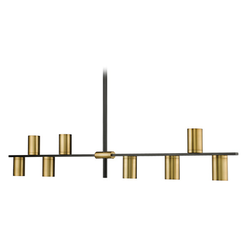 Calumet Matte Black & Olde Brass Linear Light by Z-Lite
