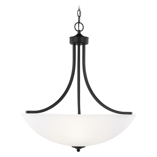 Generation Lighting Geary 25-Inch LED Pendant in Midnight Black by Generation Lighting 6616504EN3-112