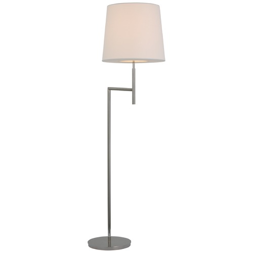 Visual Comfort Signature Collection Barbara Barry Clarion Bridge Arm Lamp in Nickel by Visual Comfort Signature BBL1170PNL