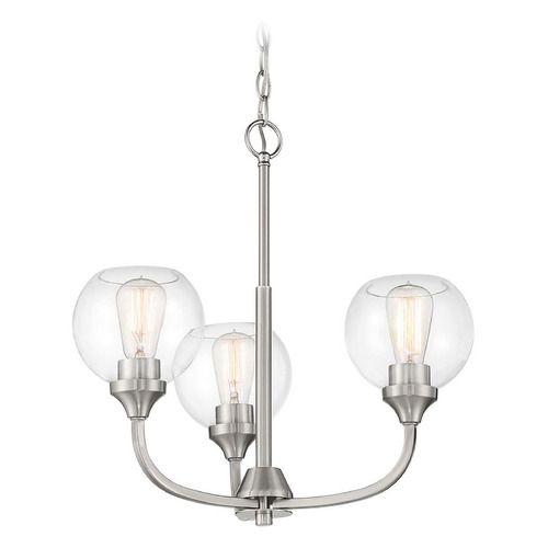 Glenda Brushed Polished Nickel Chandelier by Craftmade Lighting
