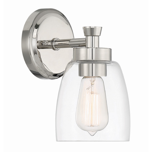 Henning Polished Nickel Sconce by Craftmade Lighting