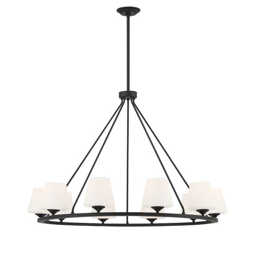 Crystorama Lighting Keenan 42-Inch Chandelier in Matte Black by Crystorama Lighting KEE-A3009-MK