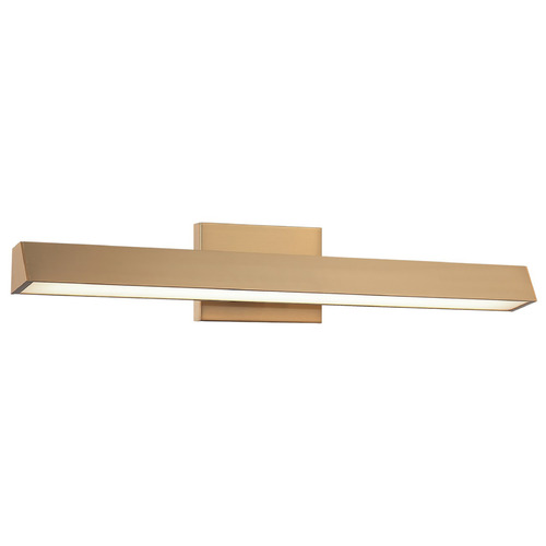Matteo Lighting Isosceles Aged Gold Brass LED Bathroom Light