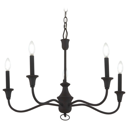 Minka Lavery Halifax County Textured Black Chandelier by Minka Lavery 6255-076