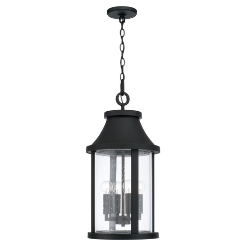 Capital Lighting Bridger Black Outdoor Hanging Light