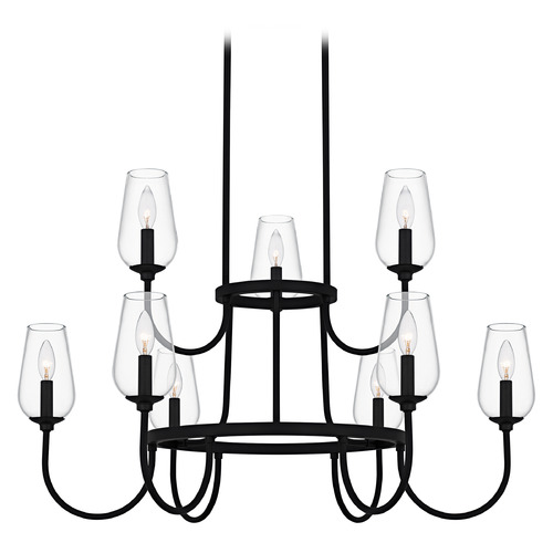 Quoizel Lighting Viscount Matte Black Chandelier