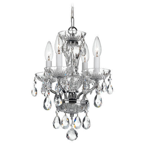 Crystorama Lighting Traditional Crystal Polished Chrome Crystal Chandelier