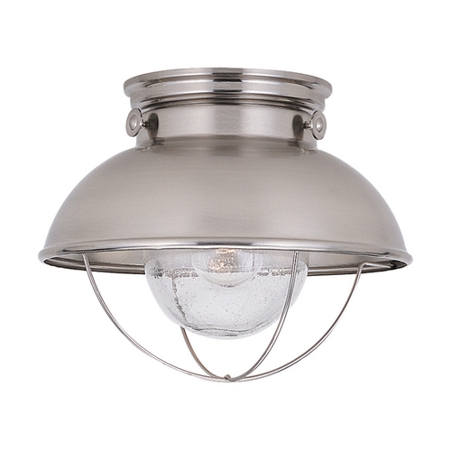 Sebring 11.25-Inch Flush Mount in Brushed Stainless by Generation Lighting