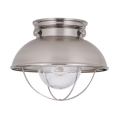 Generation Lighting Sebring 11.25-Inch Flush Mount in Brushed Stainless by Generation Lighting 8869-98