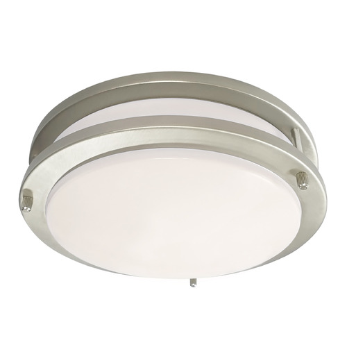 Design Classics Lighting Passage 12-Inch LED Flush Mount in Brushed Nickel by Design Classics 1983-90/30-BN