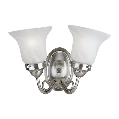 Progress Lighting Bedford Bathroom Light in Brushed Nickel by Progress Lighting P3368-09