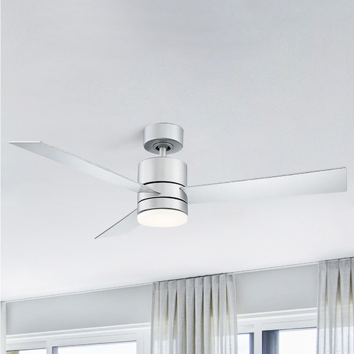 Modern Forms by WAC Lighting Axis 52-Inch LED Smart Fan in Titanium Silver 2700K by Modern Forms FR-W1803-52L-27-TT