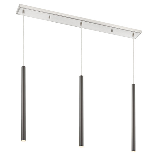 Z-Lite Forest Brushed Nickel LED Multi-Light Pendant by Z-Lite 917MP24-PBL-LED-3LBN