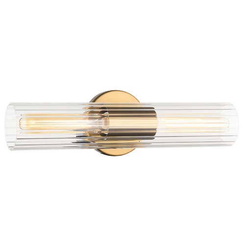 Odette Aged Gold Bathroom Light by Matteo Lighting