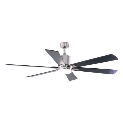 Vaxcel Lighting Wheelock Satin Nickel LED Ceiling Fan with Light