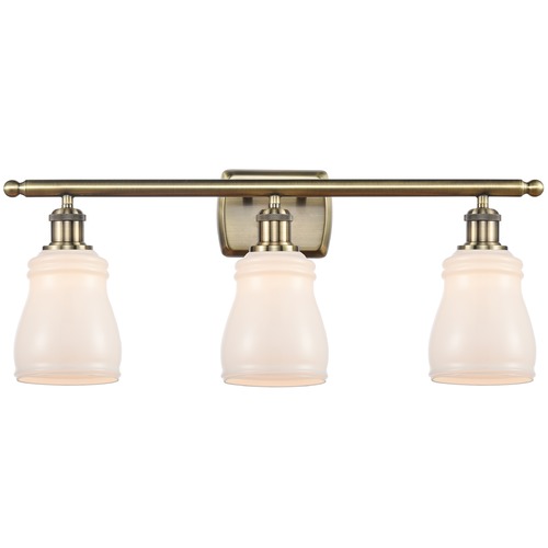 Innovations Lighting Innovations Lighting Ellery Antique Brass LED Bathroom Light 516-3W-AB-G391-LED