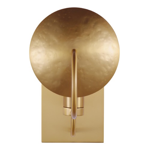 Visual Comfort Studio Collection ED Ellen-DeGeneres 6.25-Inch Whare Hammered Burnished Brass Sconce by Visual Comfort Studio EW1151BBS