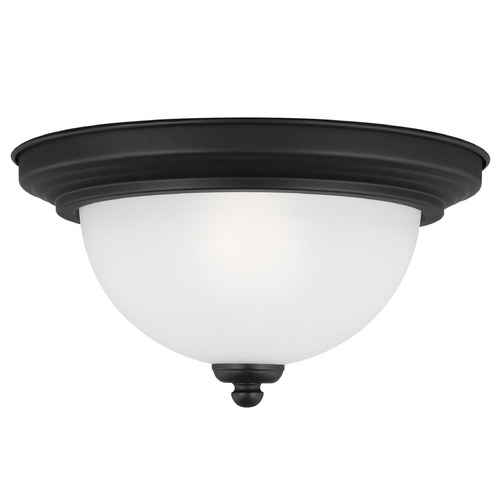 Generation Lighting Geary 10.50-Inch LED Flush Mount in Black by Generation Lighting 77063EN3-112
