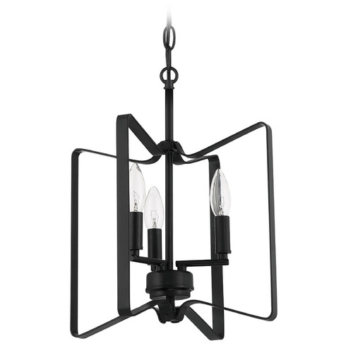 Shayna Flat Black Pendant by Craftmade Lighting