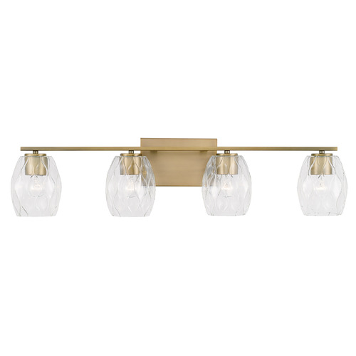 Capital Lighting Lucas 33.50-Inch Vanity Light in Aged Brass by Capital Lighting 145341AD-525