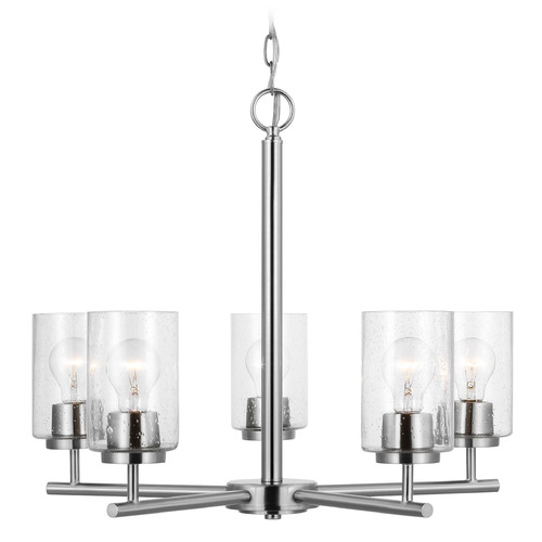 Oslo 24-Inch Brushed Nickel Chandelier by Generation Lighting
