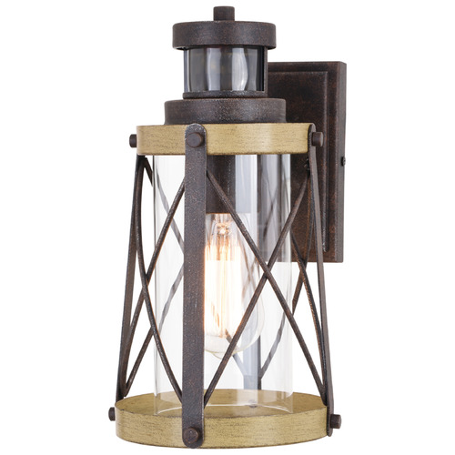 Vaxcel Lighting Harwood Oxidized Iron & Burnished Elm Outdoor Wall Light