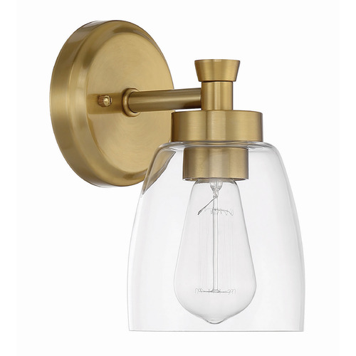 Henning Satin Brass Sconce by Craftmade Lighting