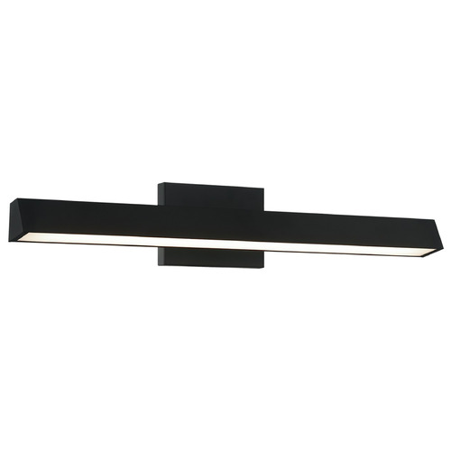 Matteo Lighting Isosceles Matte Black LED Bathroom Light