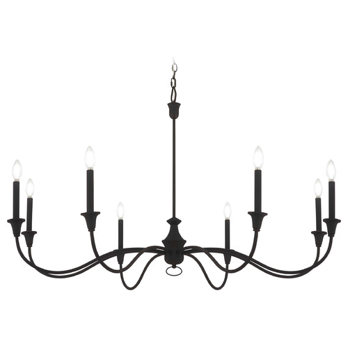 Halifax County Textured Black Chandelier by Minka Lavery
