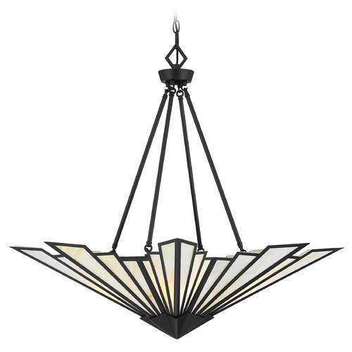 Savoy House Lighting Rivage Matte Black Pendant Light with Conical Shade