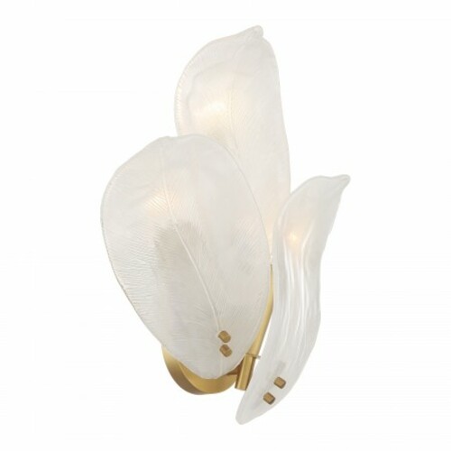 Metropolitan Lighting Orchid 3-Light Wall Sconce in Legacy Brass by Metropolitan N2213-732
